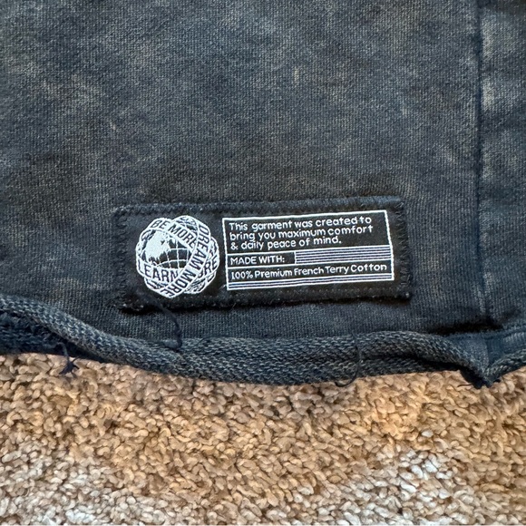 ALPHALETE Very Terry Crop Top Size S Onyx - Picture 4 of 6